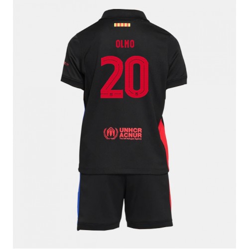 Fotballdrakt Barn Barcelona Dani Olmo #20 Bortedraktsett 2024-25 Kortermet (+ Korte bukser)